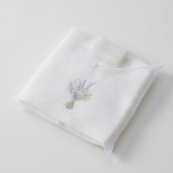 Floral Garden Hand Towel & French Pear & Vanilla Soap Set
