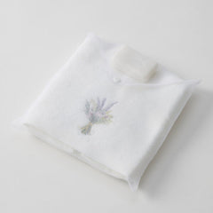 Floral Garden Hand Towel & French Pear & Vanilla Soap Set