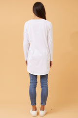 Jadore Long Sleeve T-Shirt White