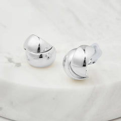 Jessie Silver Clip-On Earrings