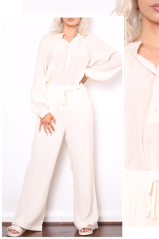 Palazzo Pants Cream