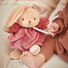 Signature Plume Rabbit Musical – Burgundy Plush Toy