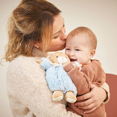 PERLE Bear – Soft Blue Plush Toy