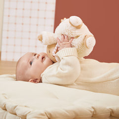 Signature Perle Rabbit Musical – Cream Plush Toy