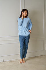 Hazel Knit Baby Blue