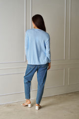 Hazel Knit Baby Blue