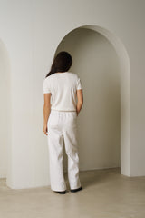 Tirion Knit Tee - Cream