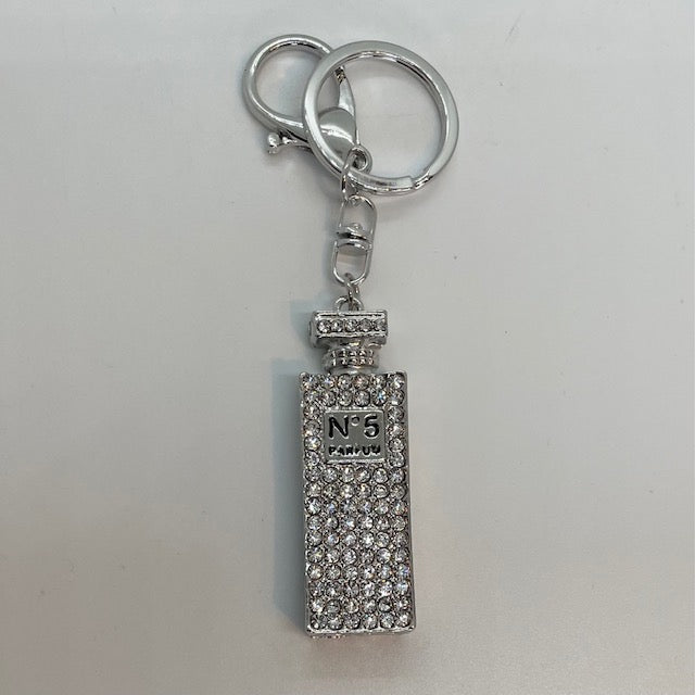 Keyring No5 Clear Crystal