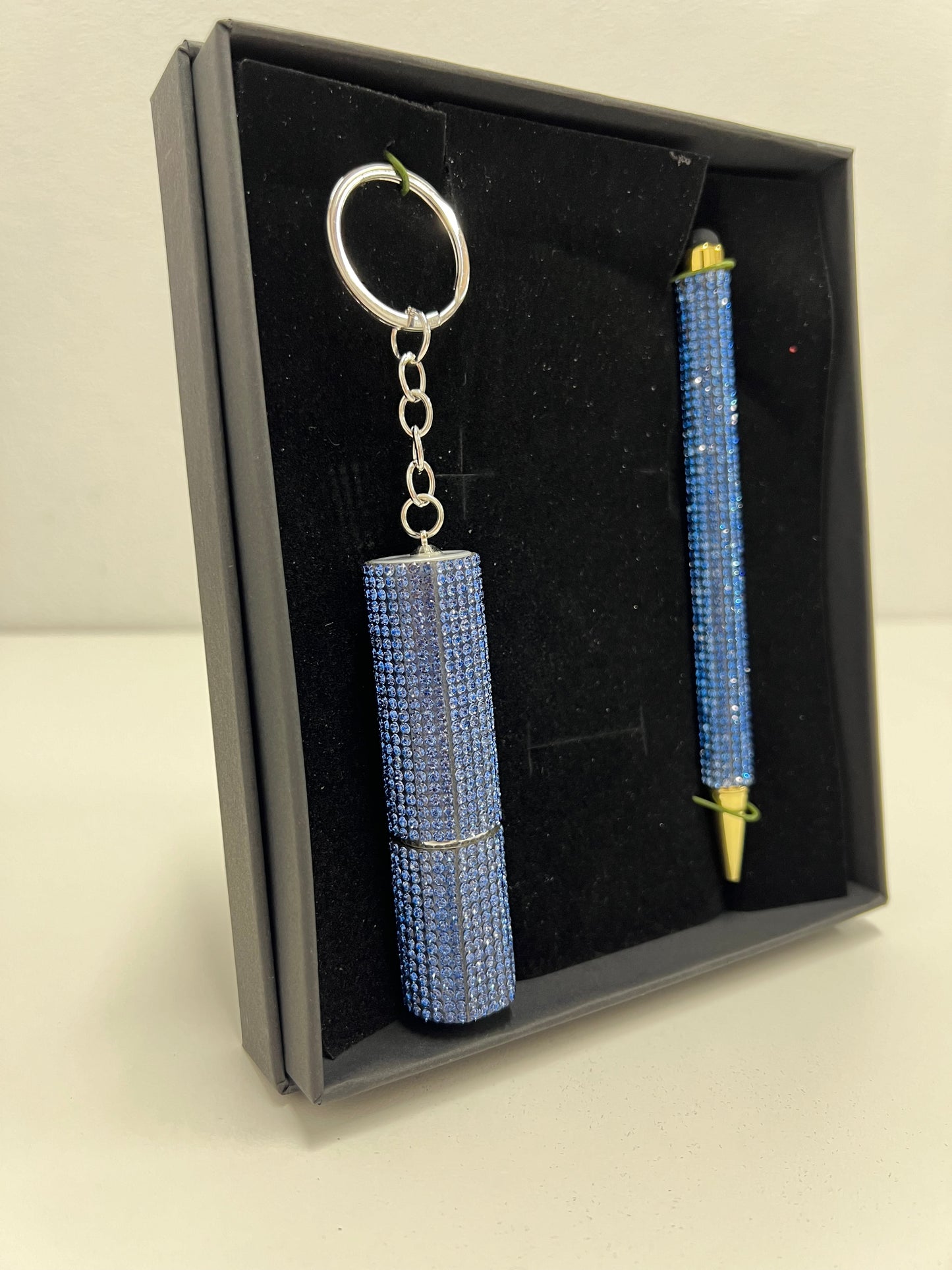 Bling Atomiser Keyring & Diamond Pen Gift Set