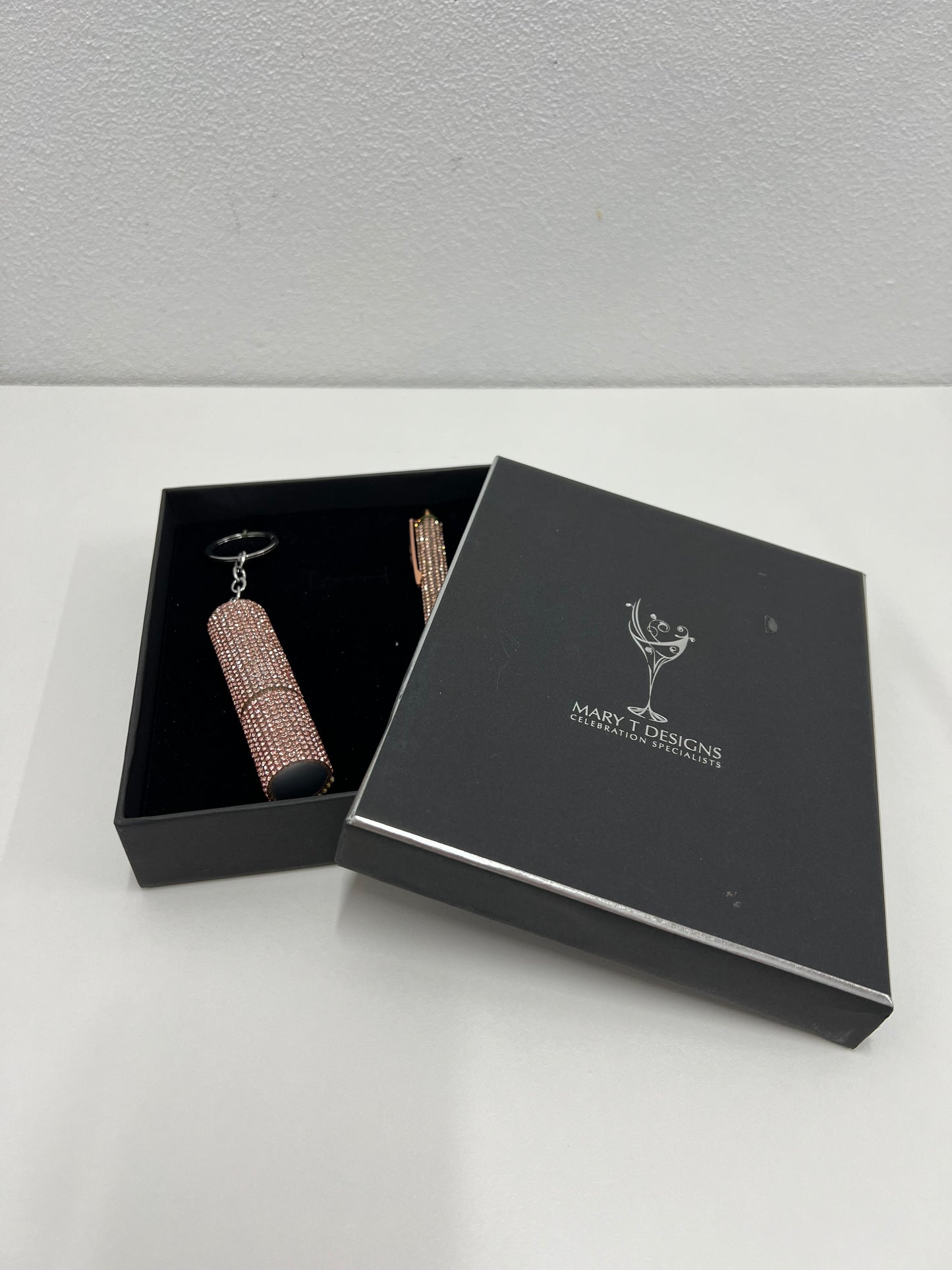 Bling Atomiser Keyring & Diamond Pen Gift Set