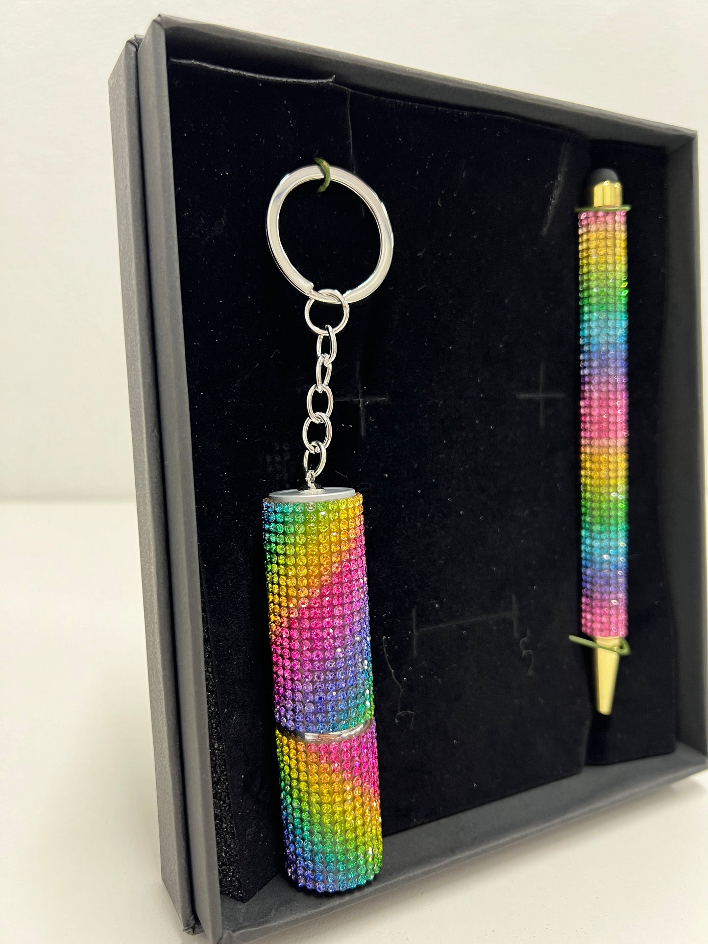 Bling Atomiser Keyring & Diamond Pen Gift Set