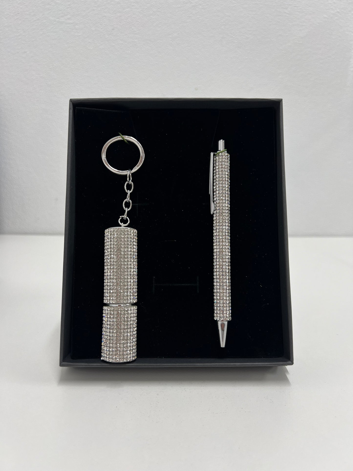 Bling Atomiser Keyring & Diamond Pen Gift Set