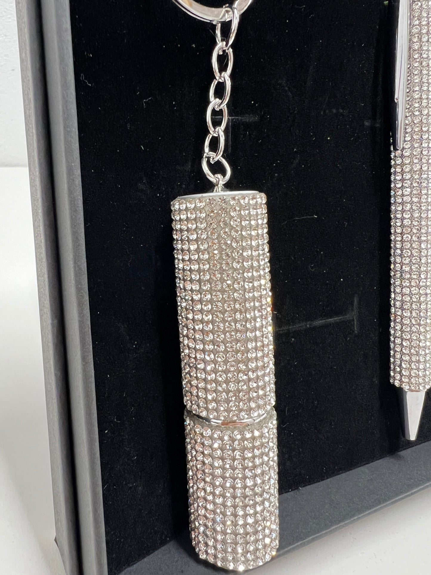 Bling Atomiser Keyring & Diamond Pen Gift Set