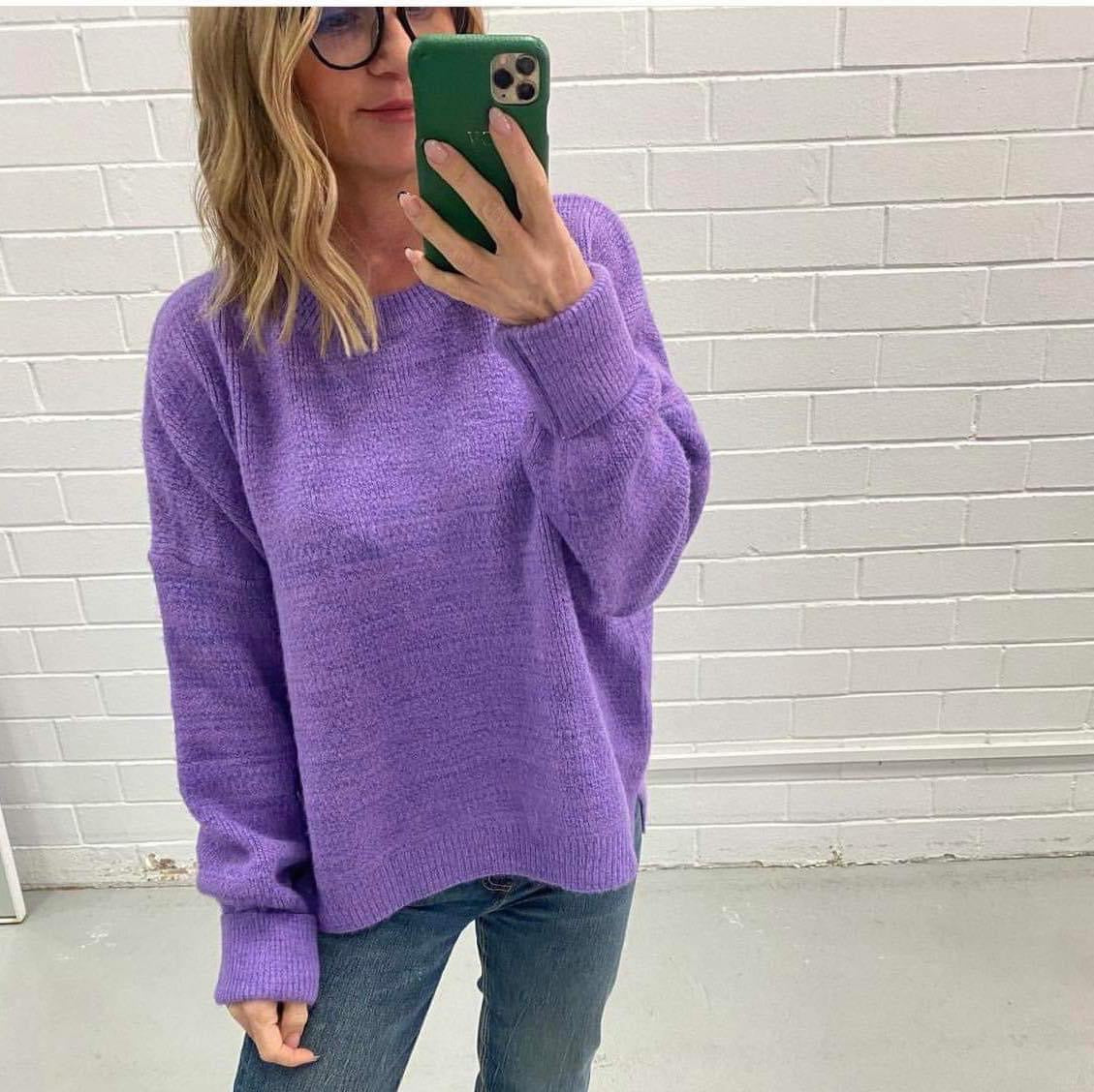 Oversized Knit Purple