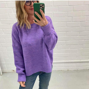 Oversized Knit Purple