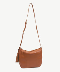 Sassy Duck Jasmine Leather Cross Body Bag in Tan