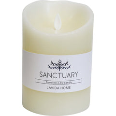 Candle Flameless 10x15cm Ivory