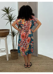 Floral Diamond Dresden Dress