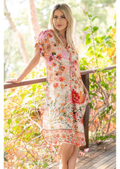 Cienna Rouge Bloom Dresden Dress
