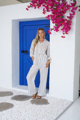 Riley Linen Shirt – Yellow Stripe