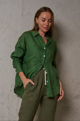 Valeria Label Millie Shirt - Fern Green
