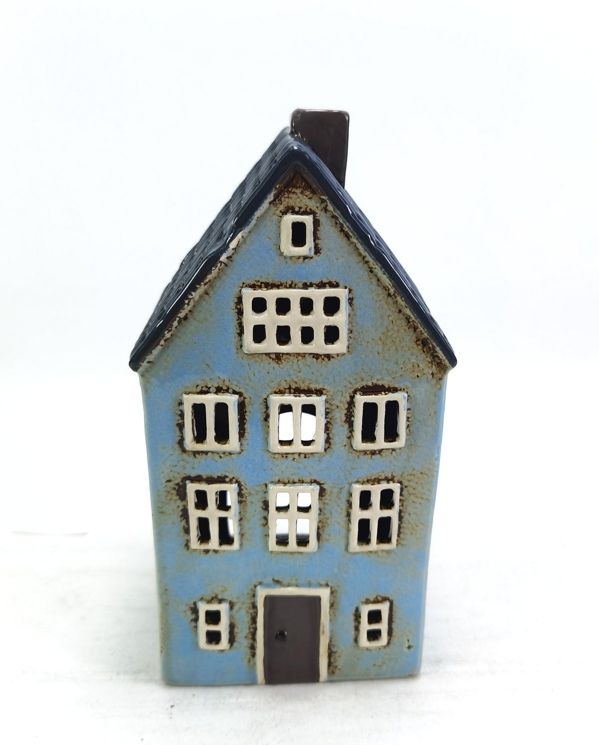 Light Blue House Tealight