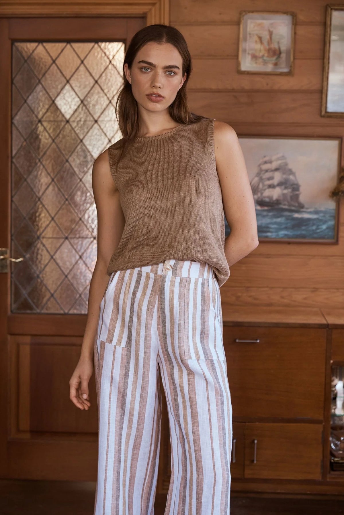 Little Lies Spring Tank – Biscoff