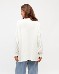 Oversized Tuck Front Knit - Off-White
