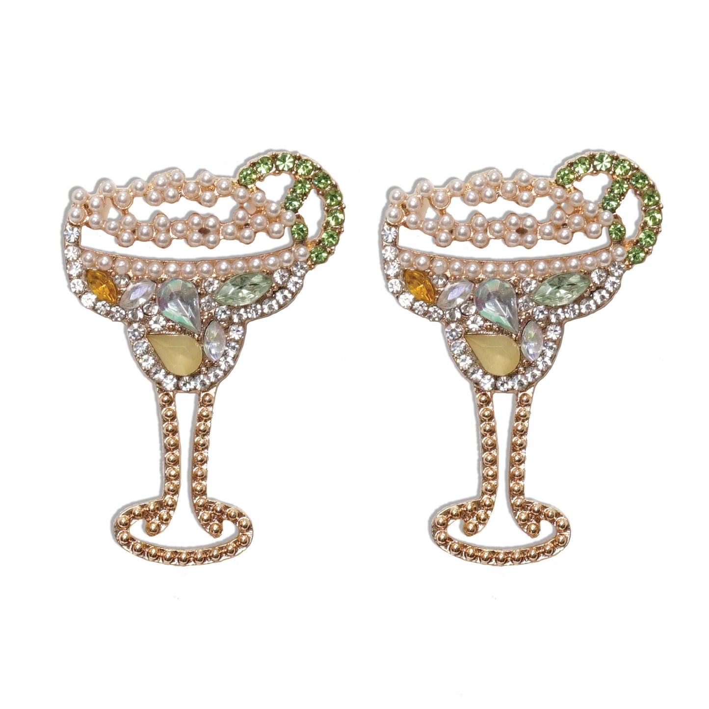 Earrings Margarita Glasses