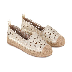 Lace Cutout Espadrille Flat
