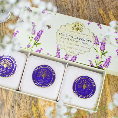 English Lavender Gift Soap Bars 3x100g