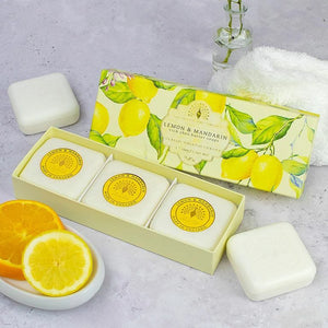 Lemon & Mandarin Gift Soap Bars 3x100g