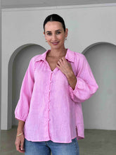 Load image into Gallery viewer, Linen Blouse Pink