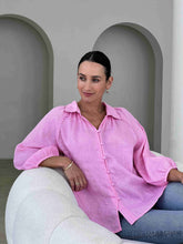Load image into Gallery viewer, Linen Blouse Pink