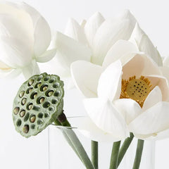 Faux Lotus Mix In Vase 32cm - Pickup In Store Only