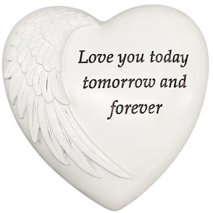 Love You Today Heart Paper Weight