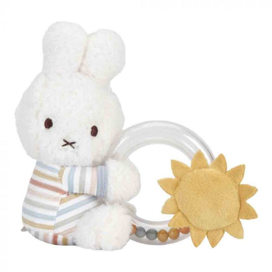 Miffy Vintage Stripes Ring Rattle - Baby Toy