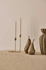 Pear Taupe Ceramic Decor Piece