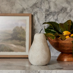 Pear Cream Ceramic Decor