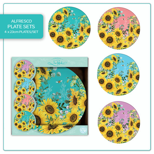 Bee Sunny Alfresco Plates Set 4