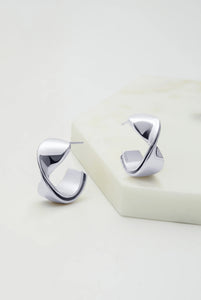 Zafino Marnie Hoop Earrings Silver