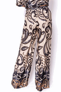 Mystree Swirl & Dot Silk Pants