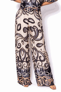 Mystree Swirl & Dot Silk Pants