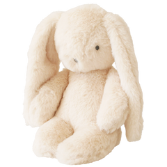 Darcey Plush Baby Bunny 27cm in Ivory front view