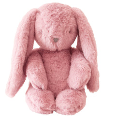 Darcey Plush Baby Bunny 27cm in Petal front view