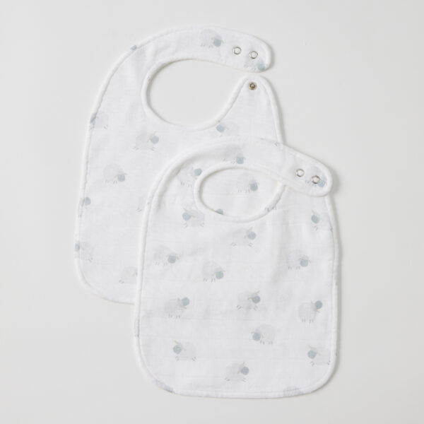 Natural Cotton & Bamboo Baby Bibs – Gift Set