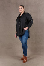 Load image into Gallery viewer, Nama Frill Shirt Ebony