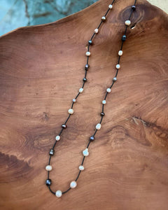 Neoprene Fresh Water Pearl Necklace