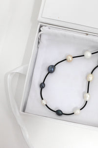 Neoprene Fresh Water Pearl Necklace