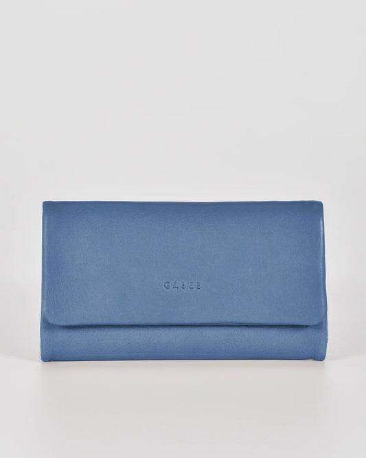 Nina RFID Leather Wallet Powder Blue